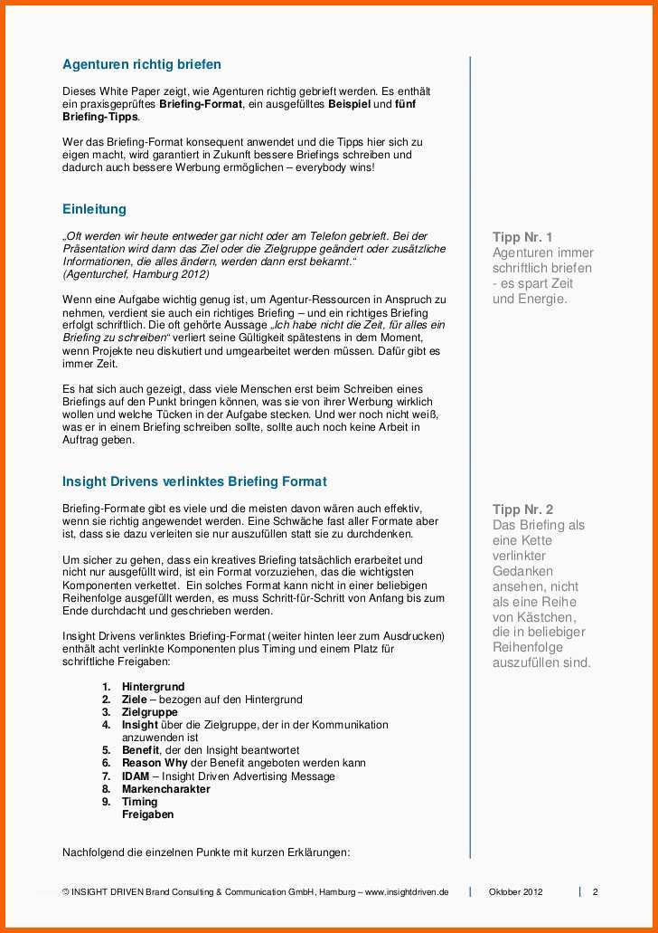 Schockieren Agenturen Richtig Briefen White Paper Insight Driven Gmb H