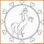 Schockieren Ausmalbilder Mandala Einhorn 01