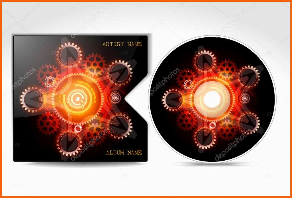 Schockieren Cd Cover Design Vorlage — Stockvektor © Vittore