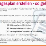 Schockieren Ein Tagesplan Hilft Den Tag Sinnvoll