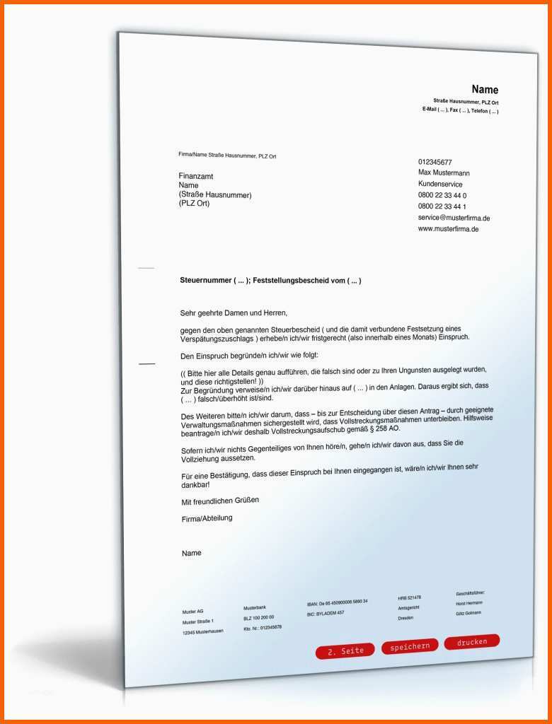 Schockieren Einspruch Gegen Einen Steuerbescheid Allgemein
