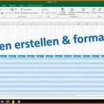 Schockieren Excel Tabelle Erstellen Und formatieren [tutorial 2016