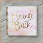 Schockieren Freundebuch Aquarell Nuts &amp; Golden