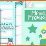 Schockieren Freundebuch Für Schule Vorlage Zum Ausdrucken