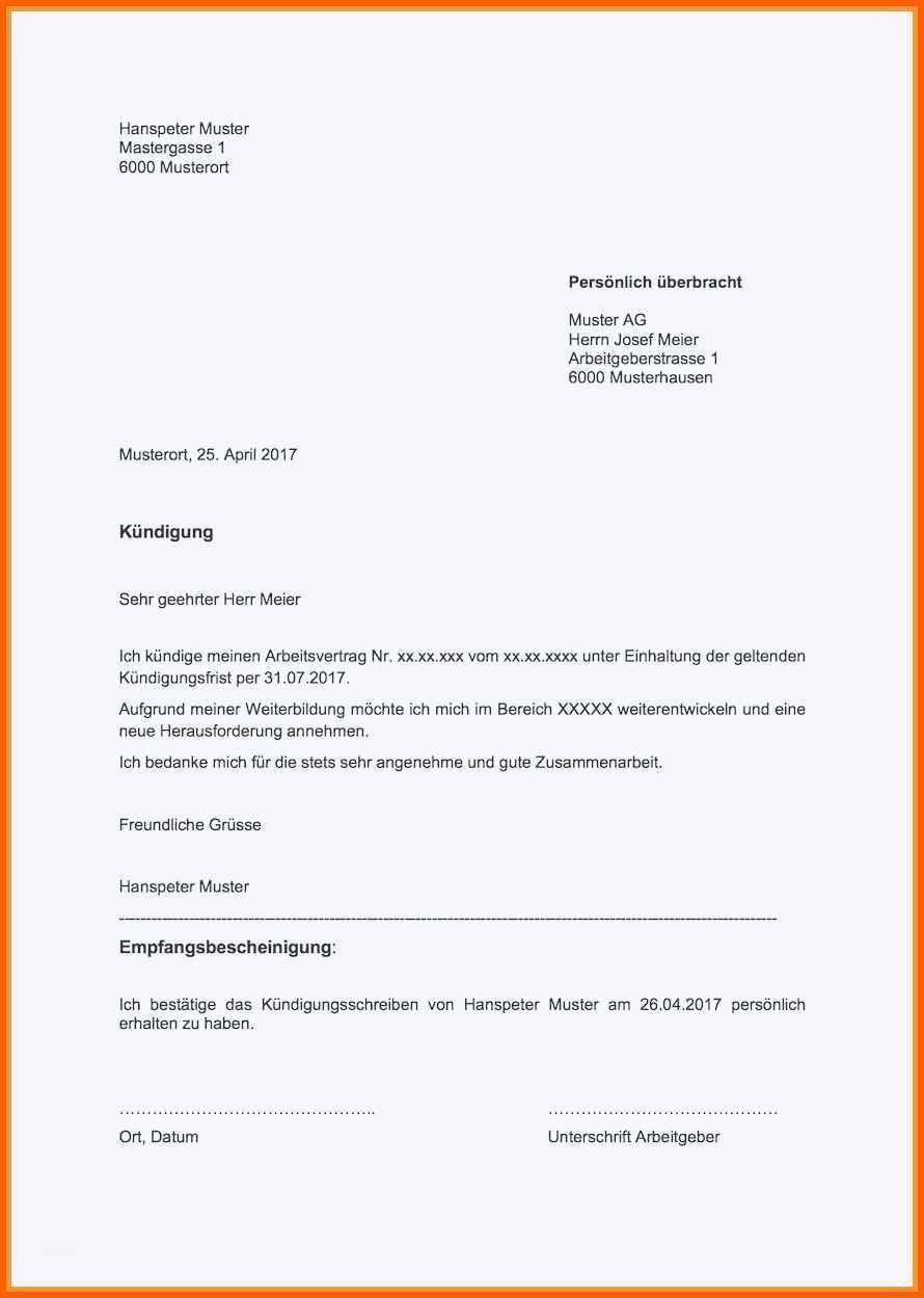 Schockieren Fristgerechte Kündigung Muster Fotos Designs