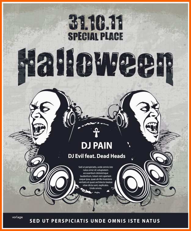 halloween plakat vorlage