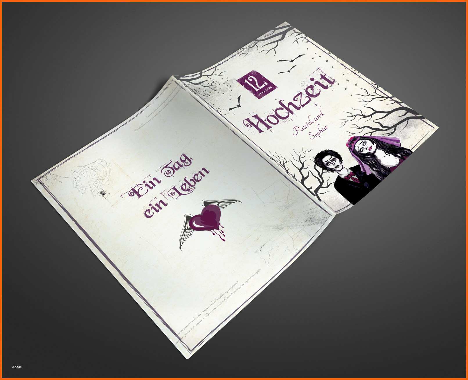 Schockieren Hochzeitszeitung Vorlage Psd Tutorials Shop