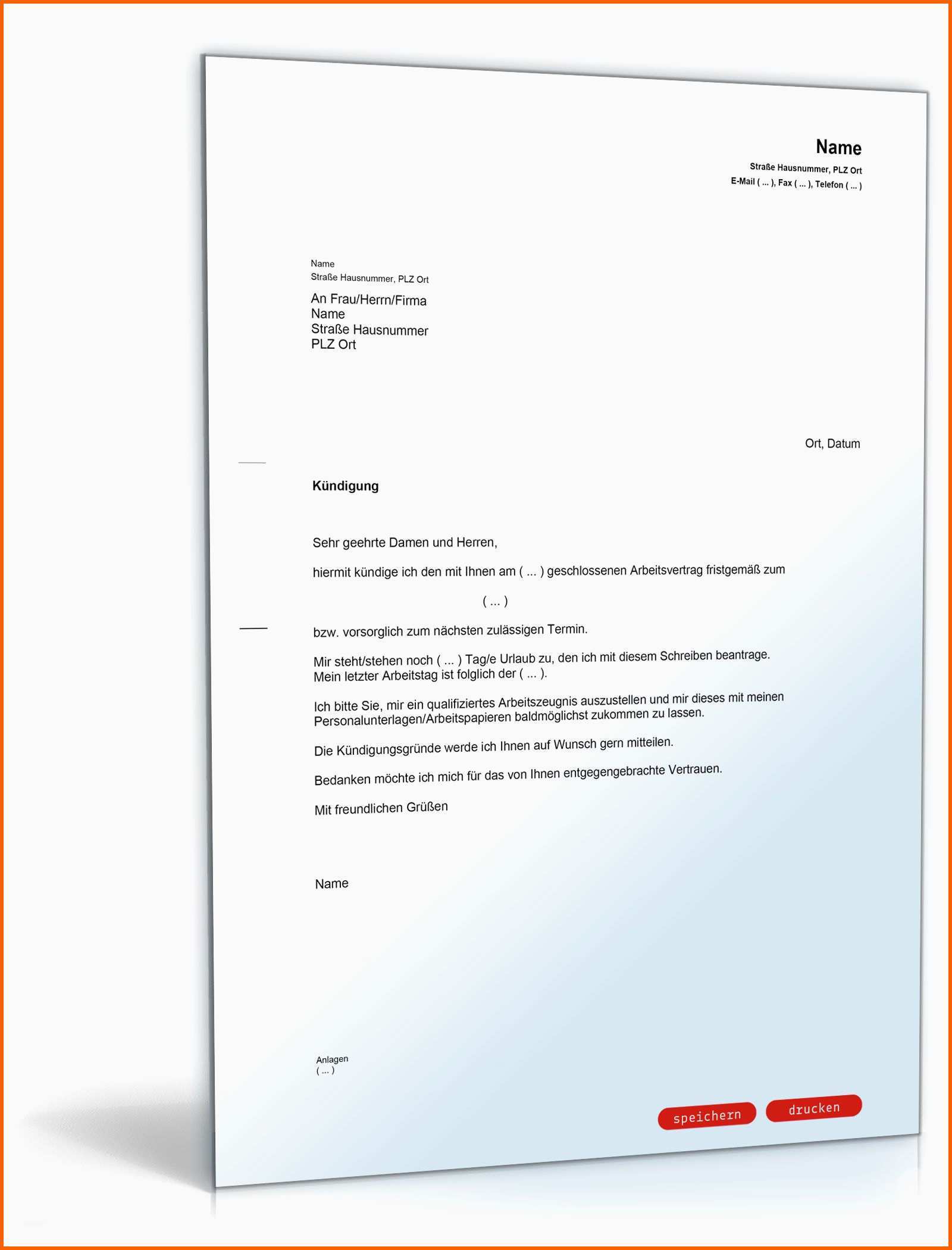 Schockieren Kündigung Bahncard Vorlage