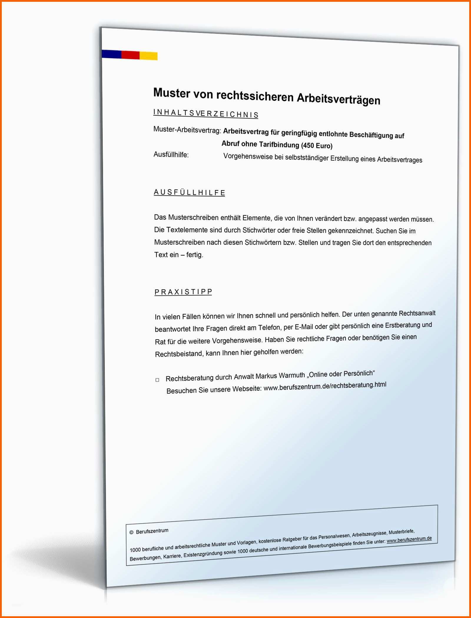 Schockieren Kündigung Minijob Vorlage