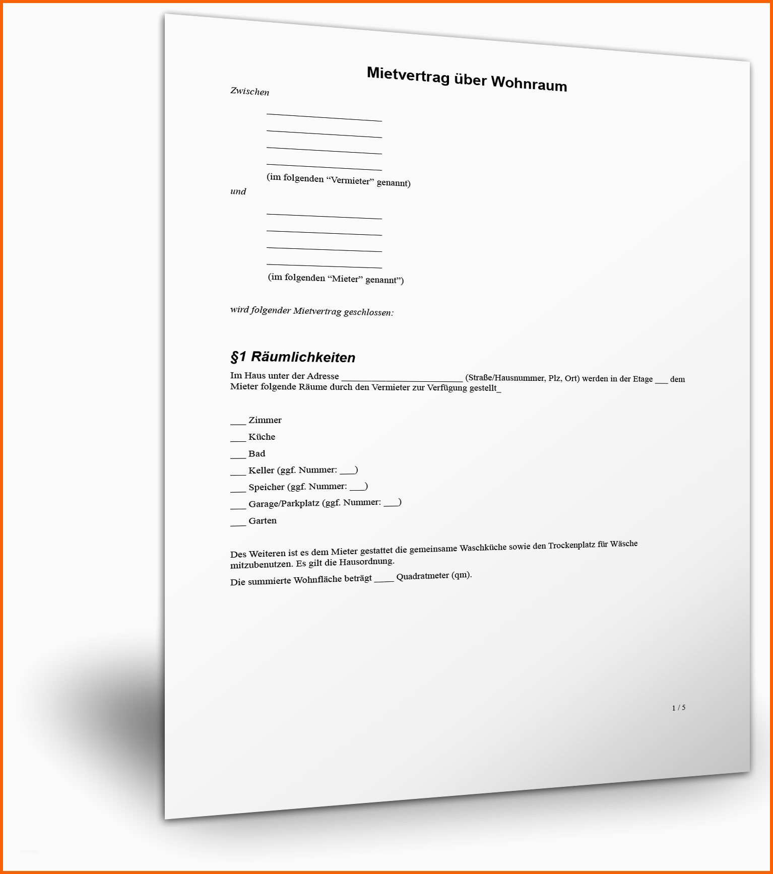 Schockieren Mietverträge Muster Und Vorlagen