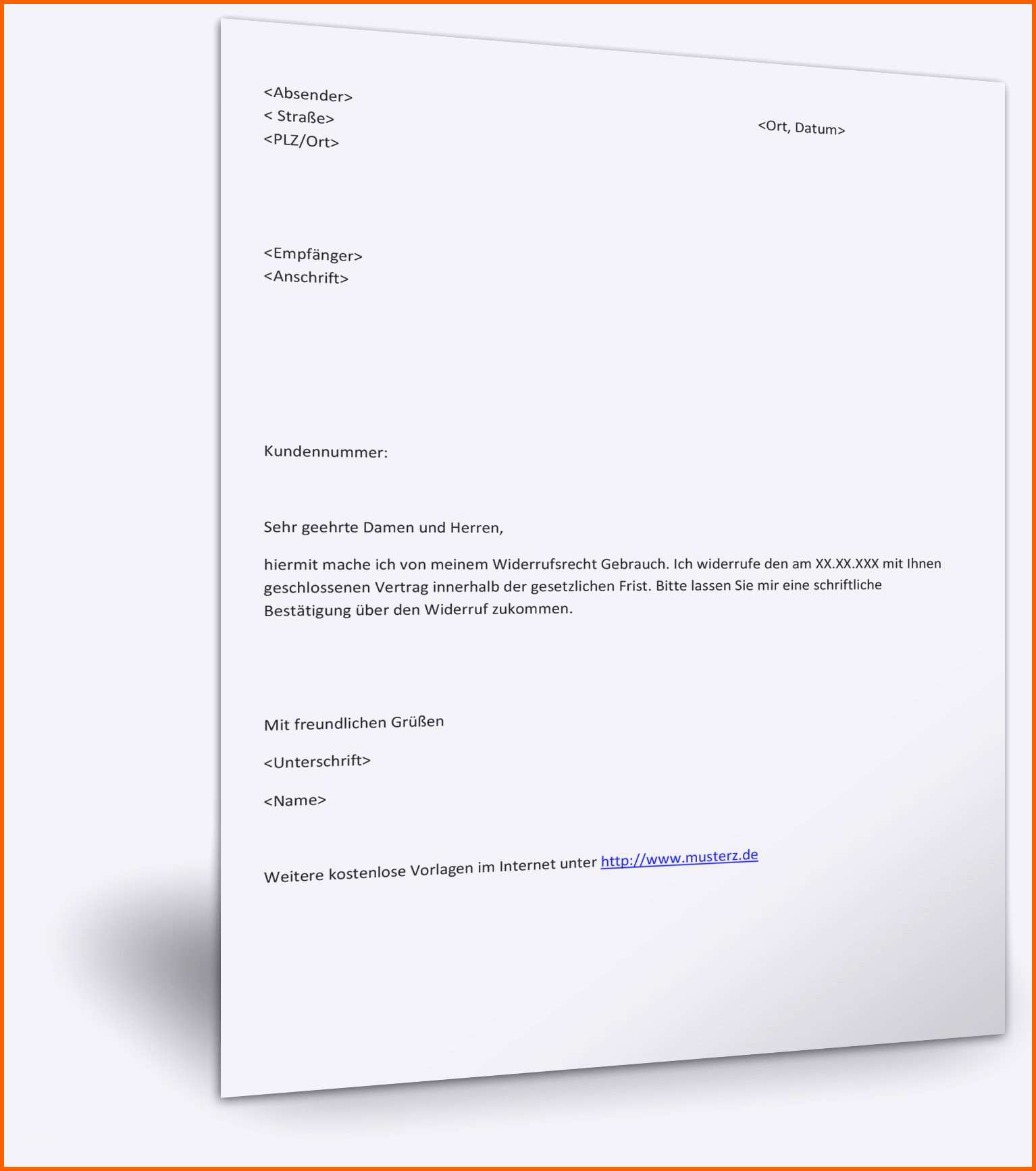 Schockieren Neues Fristgerechte Kündigung Muster