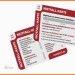 Schockieren Notfallkarte Für Geldbörse Im Scheckkartenformat Und