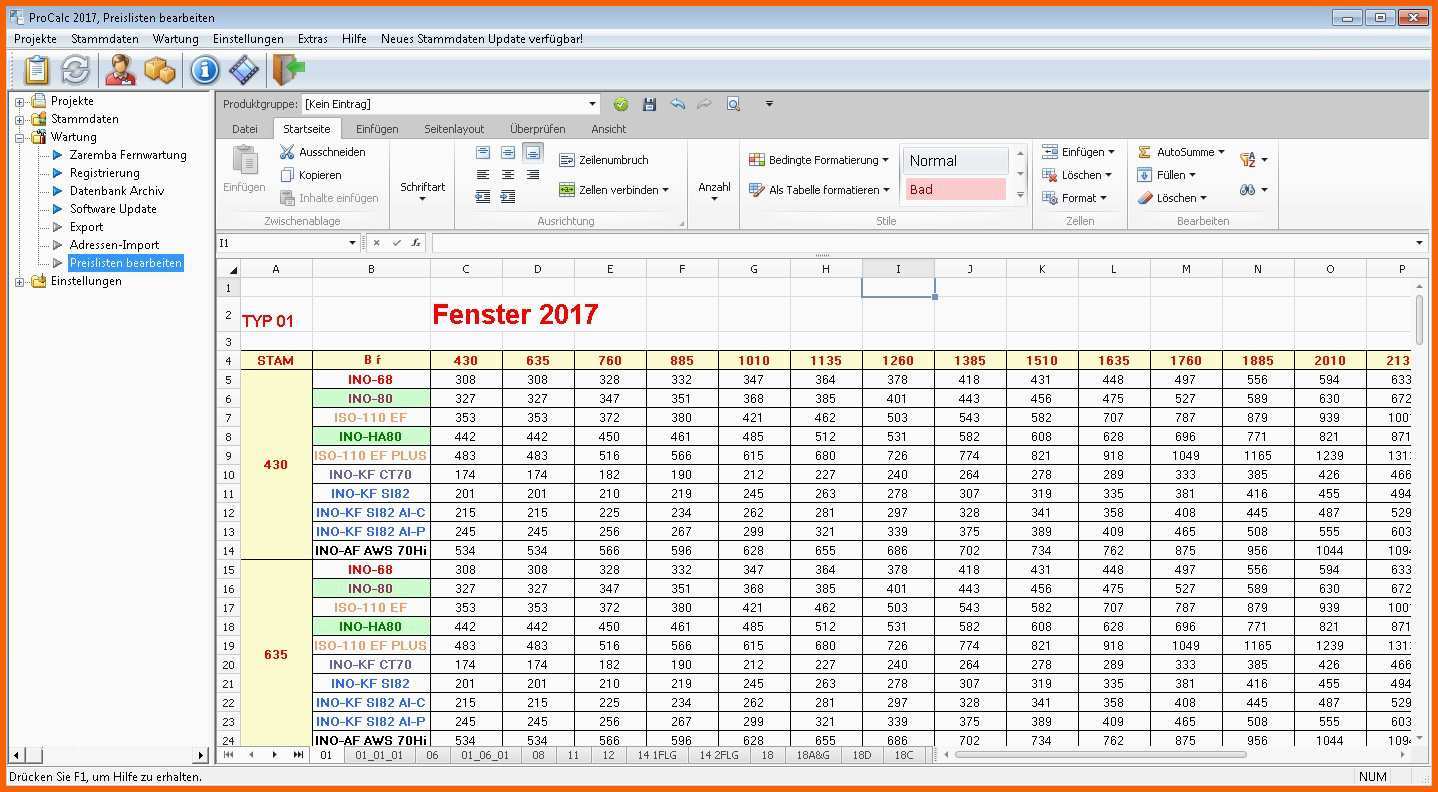 Schockieren Preislisten Mit Excel Anlegen Und Verwalten