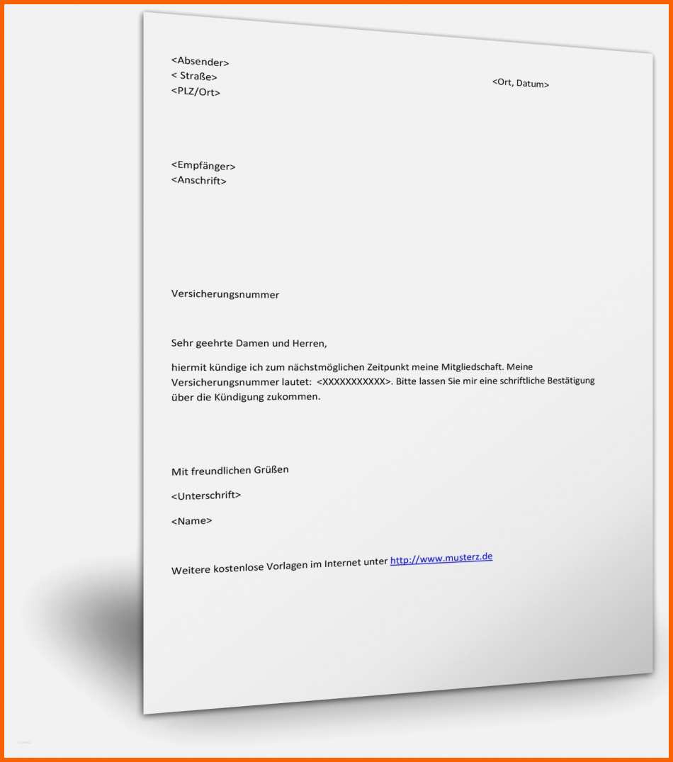 Schockieren Primär Musterschreiben Kündigung Krankenkasse Krankenkasse