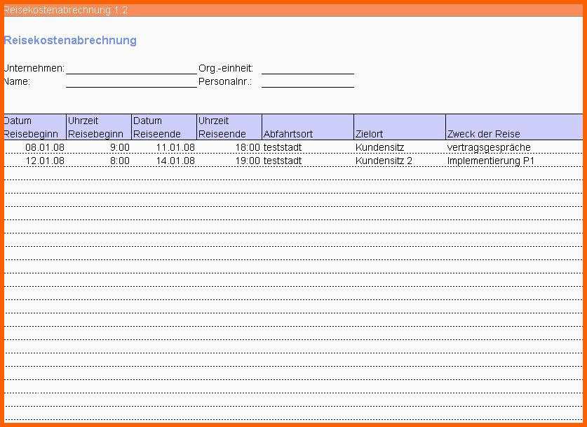 Schockieren Reisekosten Abrechnung Excel tool Excel Vorlagen Shop