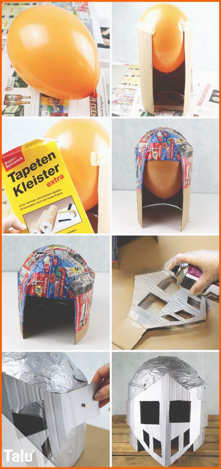 Schockieren Ritterhelm Basteln Anleitung Und Kostenlose Vorlage