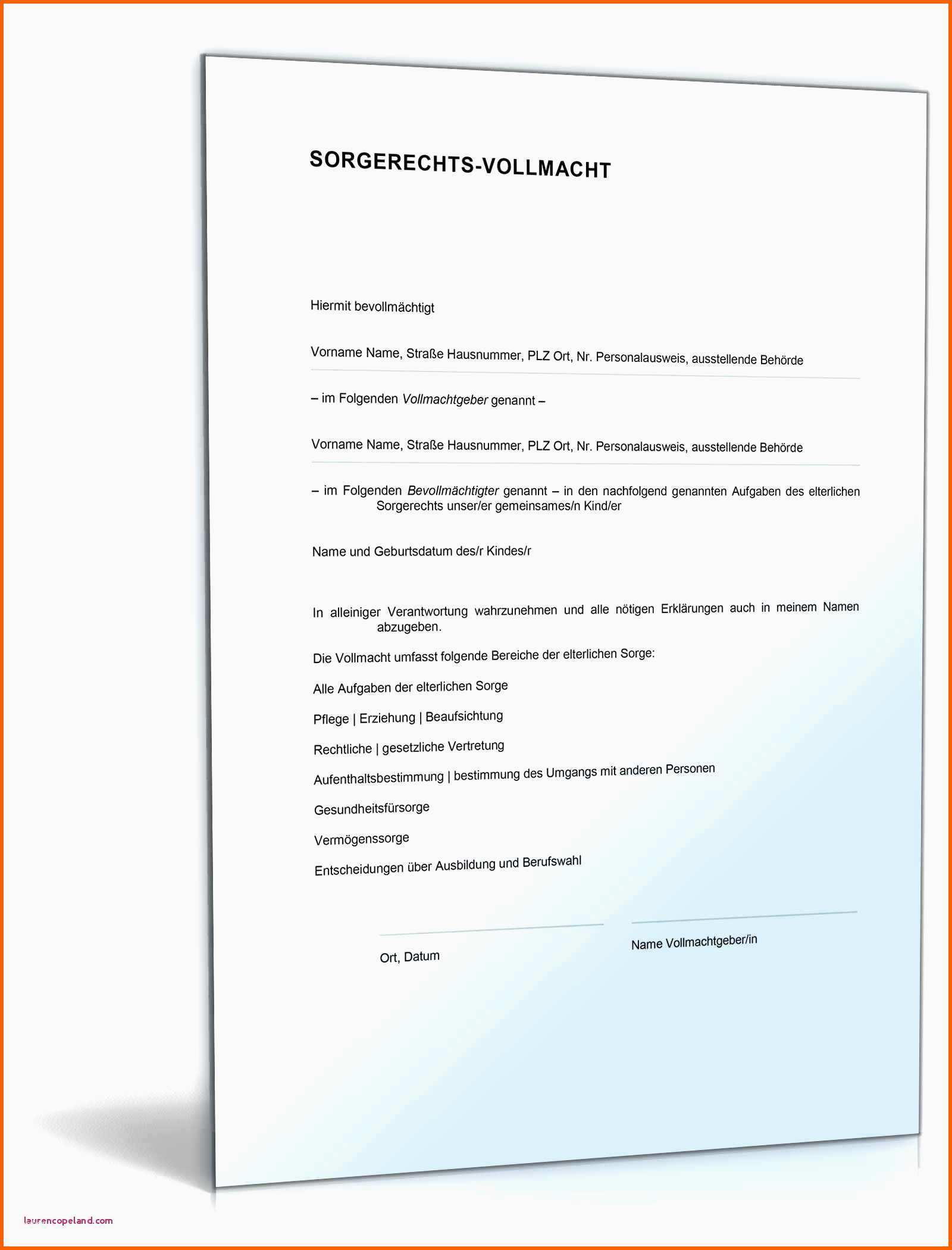 Schockieren Vorsorgevollmacht Vorlage Word Neues Kündigung