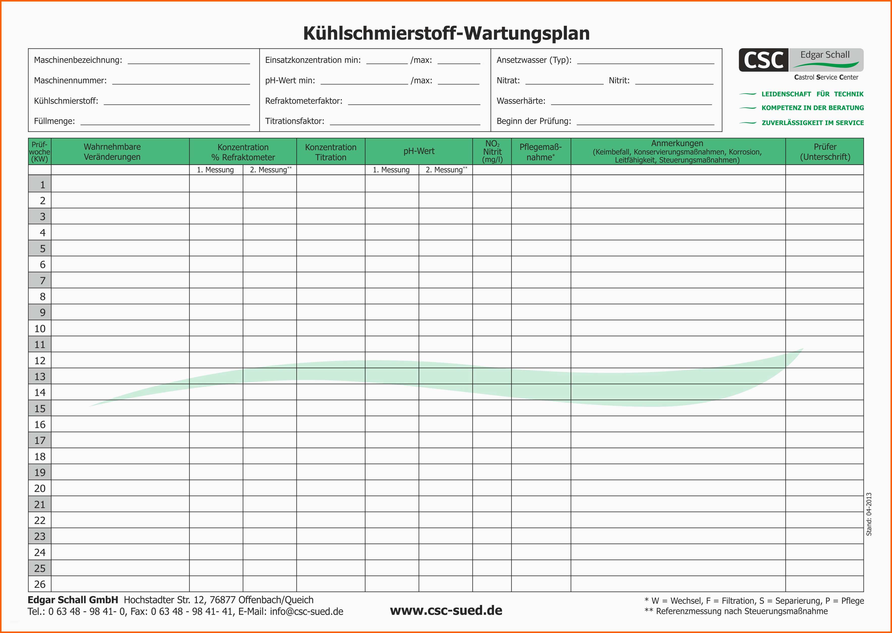 Schockieren Wartungsplan Vorlage Excel Kostenlos – Kostenlos Vorlagen