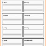 Schockieren Wochenplan Vorlage Als Pdf Download Zum Ausdrucken