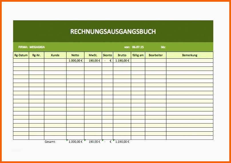 Selten 15 Einnahmen Ausgaben Rechnung Excel Vorlage