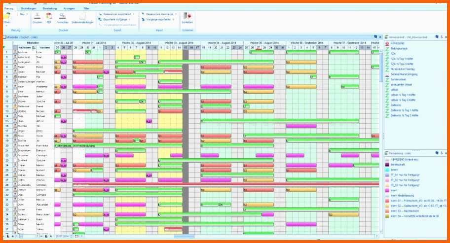 Selten 15 Mitarbeiterplanung Excel Vorlage Vorlagen123