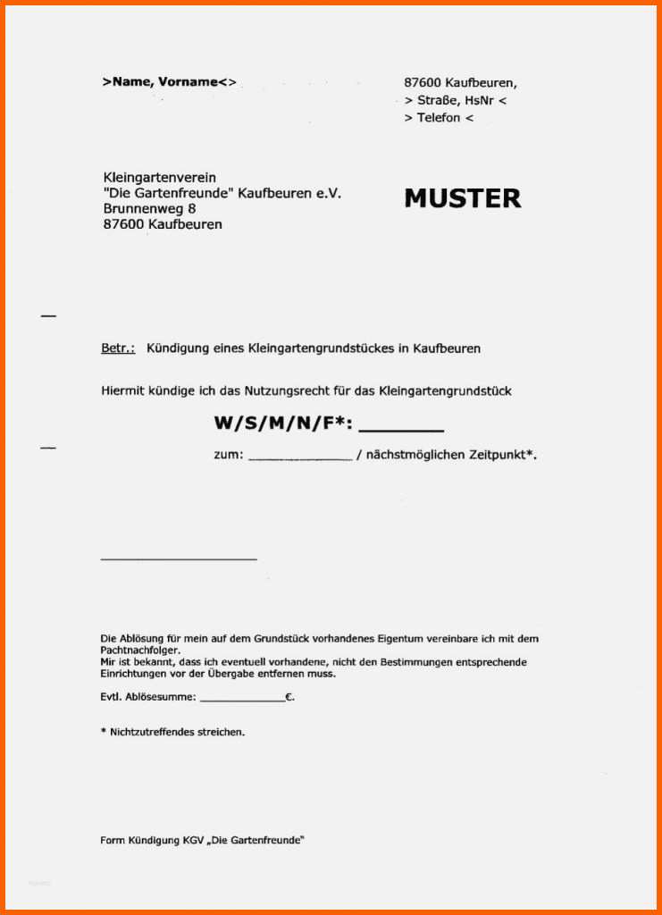 Selten 16 Kündigung Fußballverein Vorlage Kostenlos