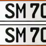 Selten 2 Kfz Kennzeichen Nummernschilder Autokennzeichen