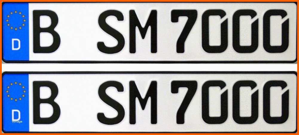 Selten 2 Kfz Kennzeichen Nummernschilder Autokennzeichen