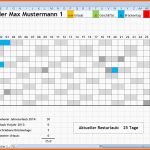 Selten 9 Vorlage Urlaubsplanung Excel