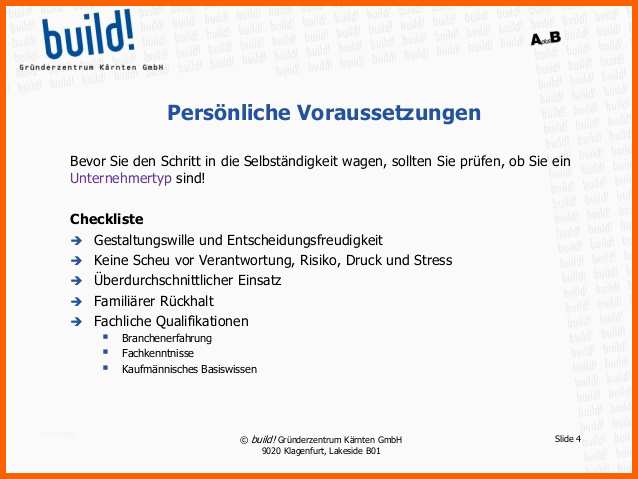 Selten Basisinformationen Zur Unternehmensgründung