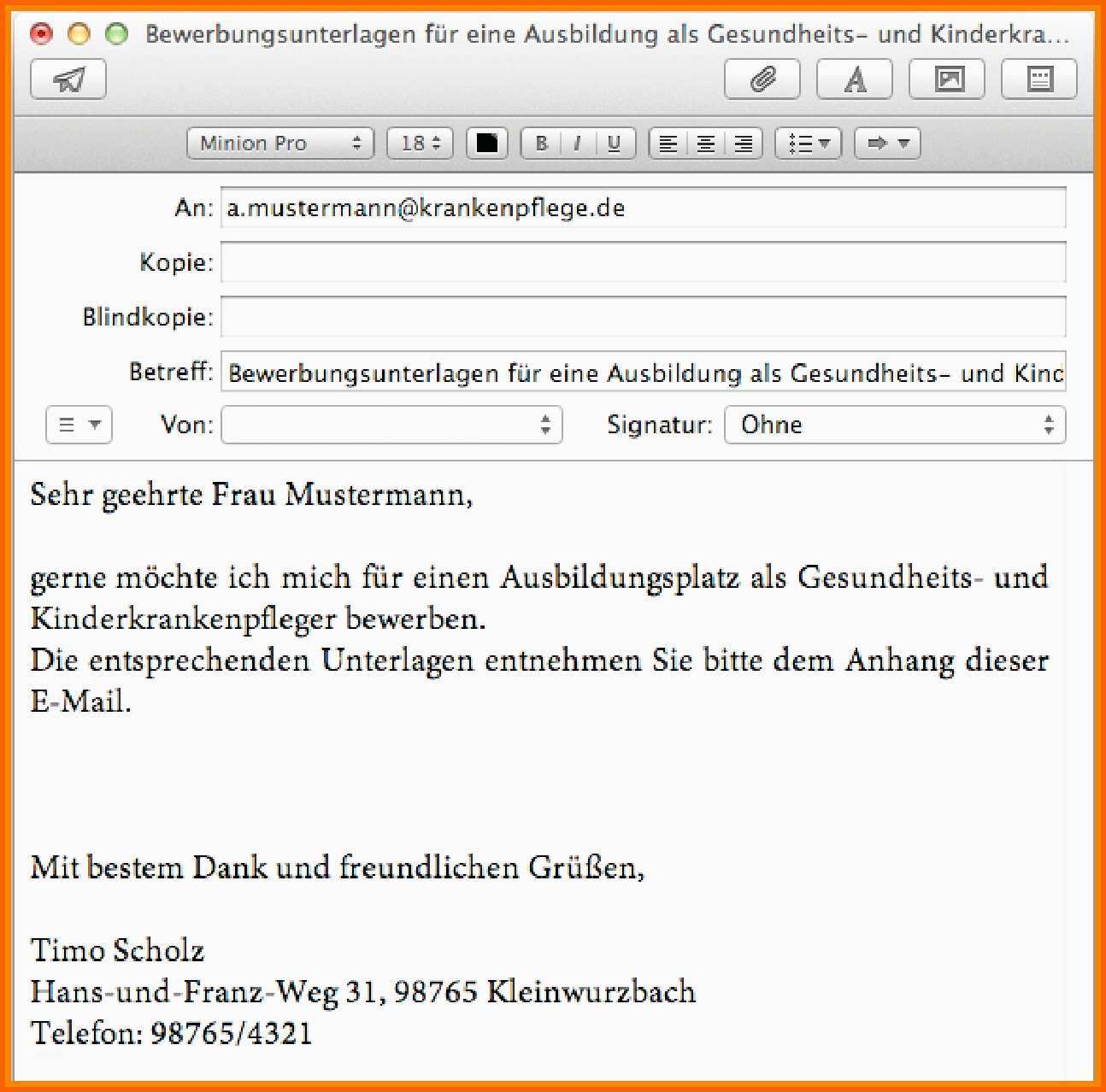 Selten Bewerbung Email Muster Bewerbung Per Email Vorlage Schöne