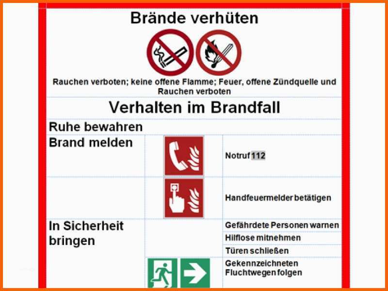 Selten Brandschutzordnung Vorlage Word – Wordde