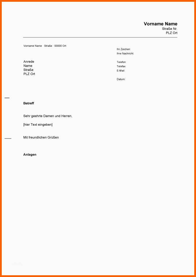 Selten Brief Nach Din 5008 normbrief Briefvorlagen Serienbrief