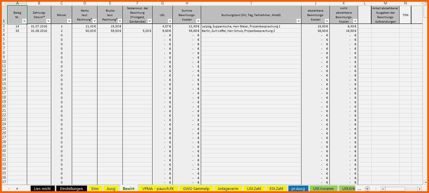 Selten Eür Vorlage Schön Excel Vorlage EÜr 2016 Pierre Tunger