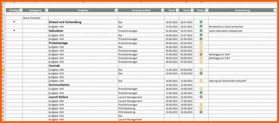 Selten Excel Projektmanagement Vorlage Als Kostenloser Download
