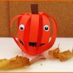 Selten Halloween Kürbis Basteln Kürbis Aus Papier Einfach