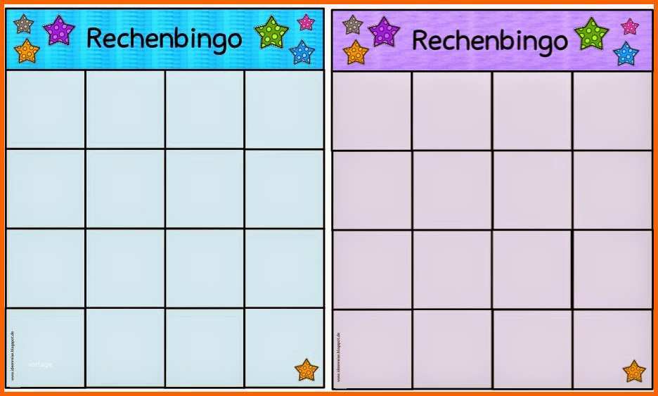 Selten Ideenreise Spielfelder Fürs Rechenbingo