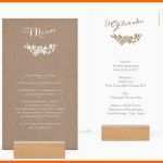 Selten Menükarte Hochzeit &quot;spitzenblüte&quot;
