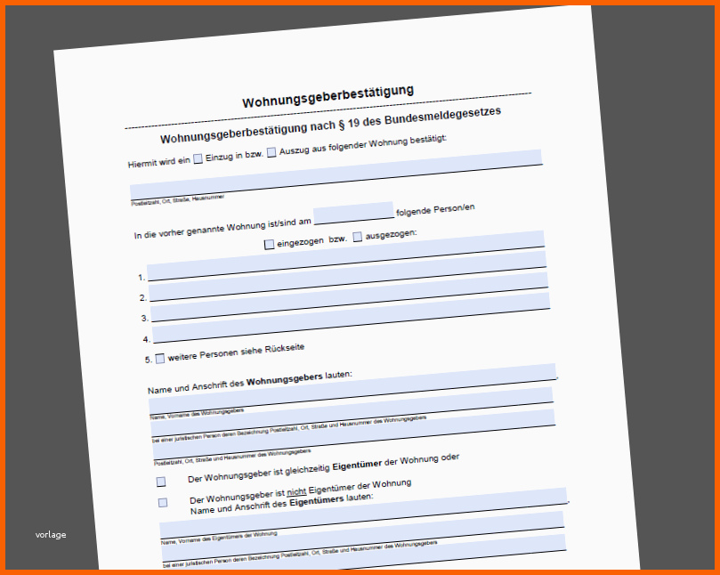Selten Neues Bundesmeldegesetz Wichtige Information Für Mieter