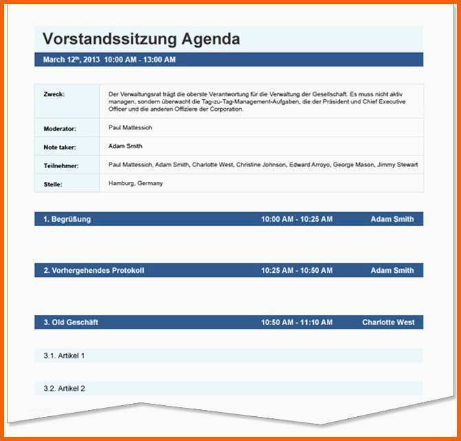 Selten Protokoll Vorlage Word Erstaunlich Outstanding Agenda Von