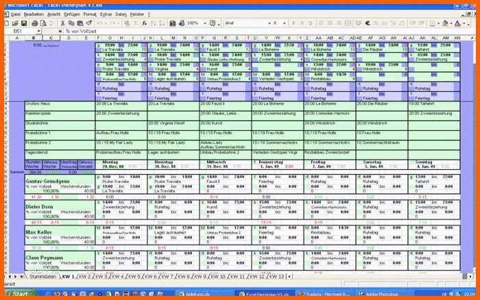 Selten Schön Dienstplan Vorlage Excel