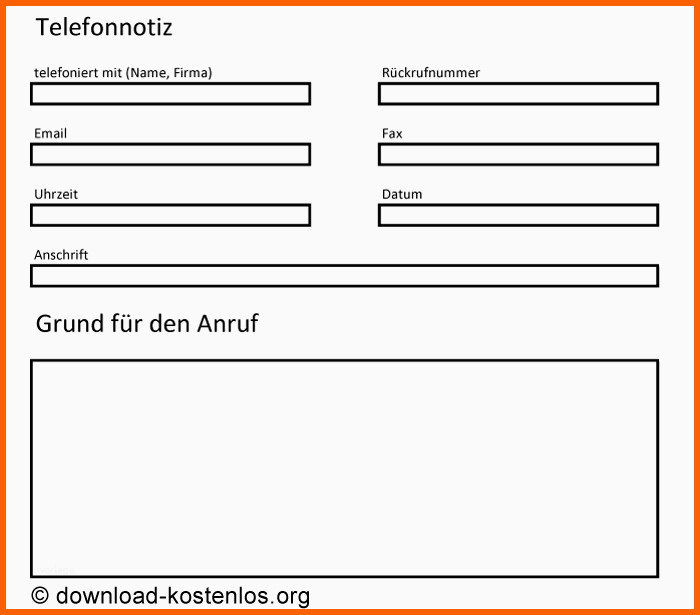 Selten Telefonnotiz