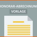 Selten Vorlage Honorar Abrechnung C