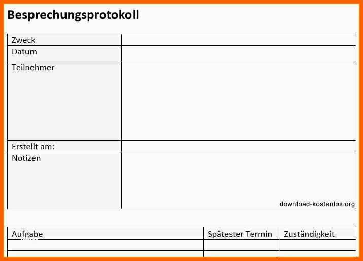 Selten Vorlage Mitarbeitergespräch Protokoll Word Angenehm 5