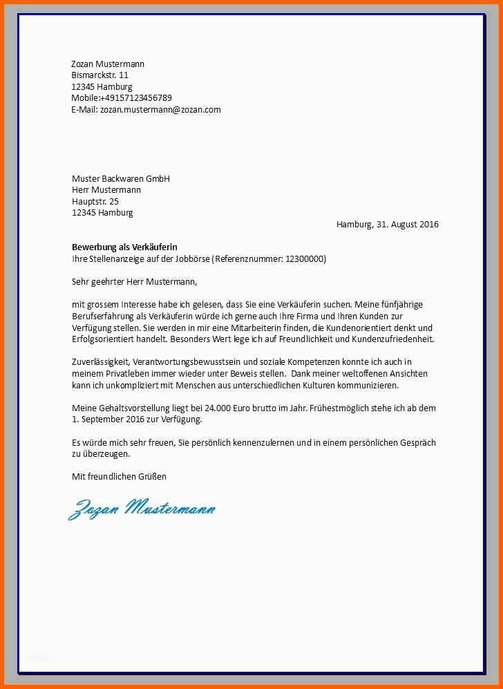 Selten Word Vorlage Bewerbung 8 Anschreiben Vorlage Word Savoir
