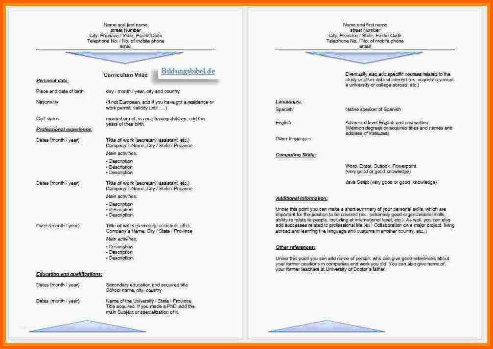 Sensationell 11 Cv Englisch Vorlage