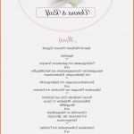 Sensationell 13 Menükarte Hochzeit Vorlage Word