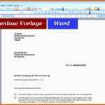 Sensationell 16 Word Vorlage Brief Mit Fenster