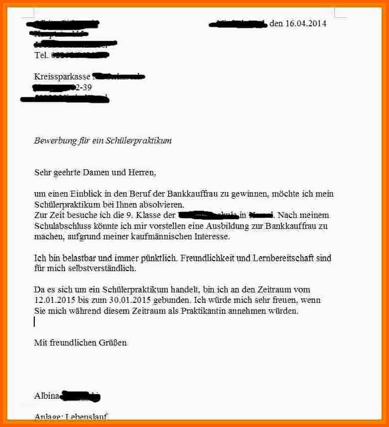 Sensationell 19 Bewerbung sozialpraktikum Vorlage