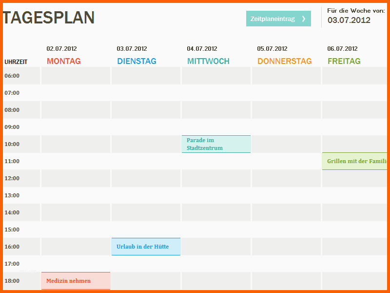 arbeitsplan vorlage excel